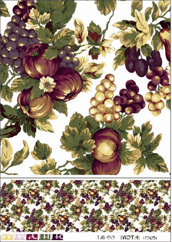 Oko-Tex 100 Full Color PVC Printed Tablecloth with Non-Woven/Spunlace Backing